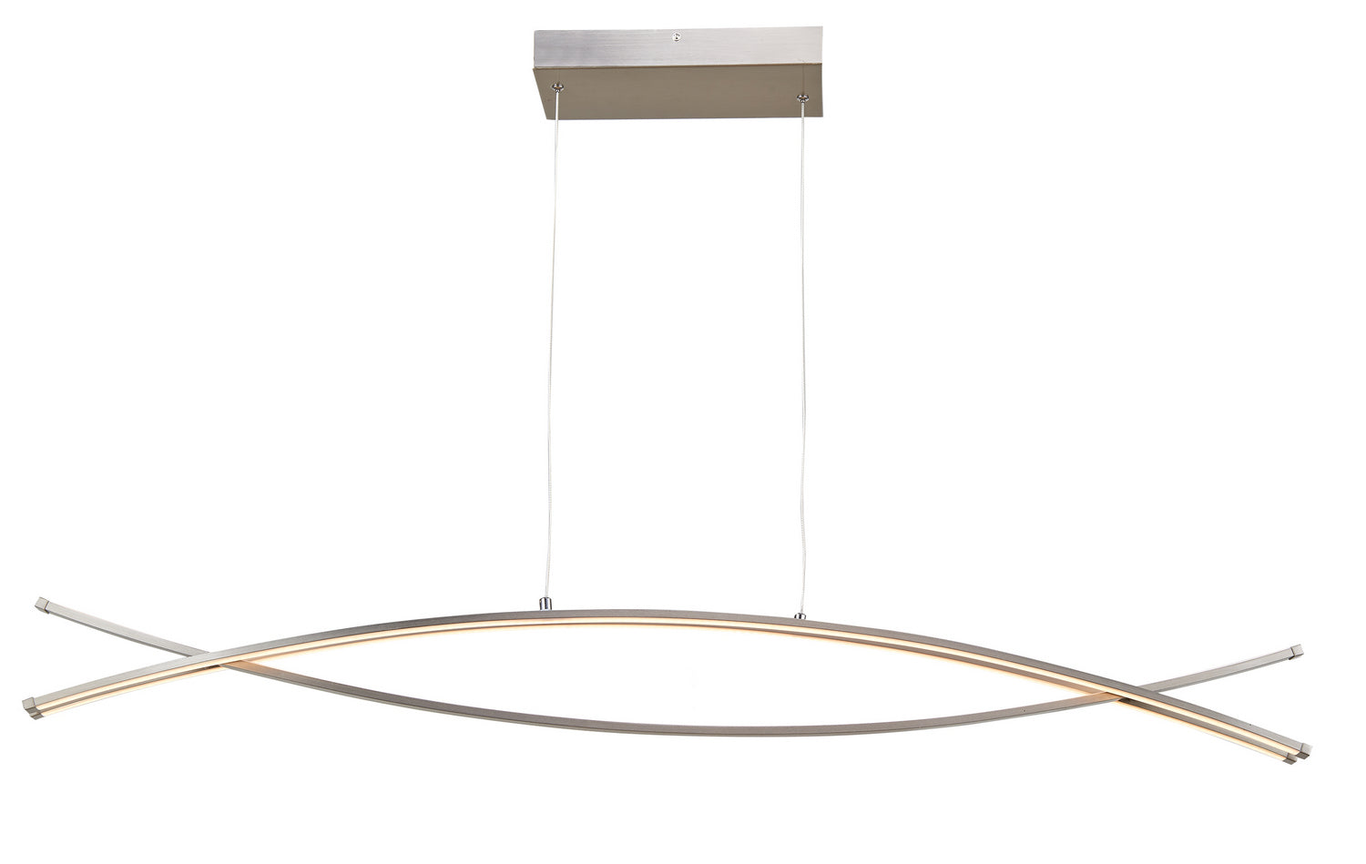 Abra - 10016PN-BN - LED Pendant - Wishbone - Brushed Nickel