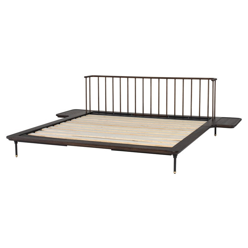 Nuevo - HGDA473 - Queen Bed - Distrikt Bed - Smoked