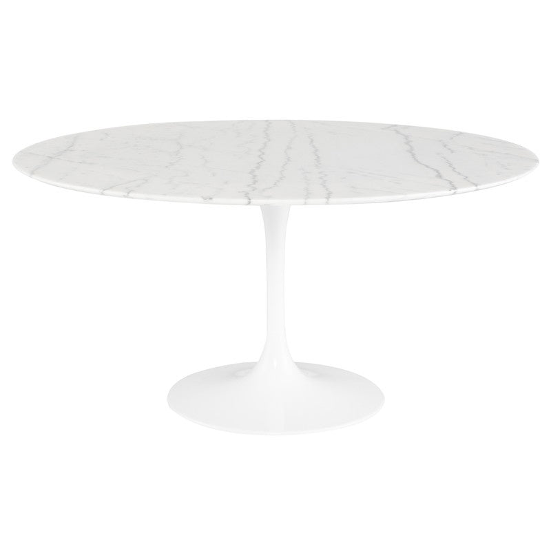 Nuevo - HGEM857 - Dining Table - Cal - White