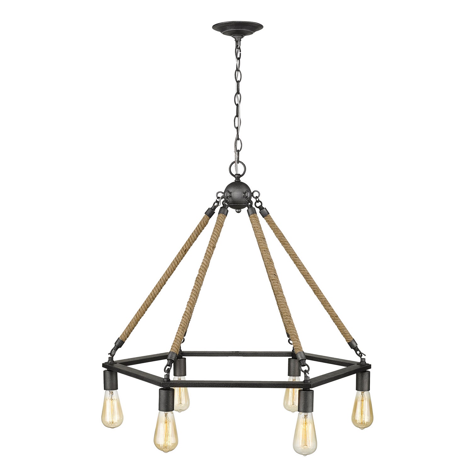 Acclaim Lighting - IN10055AGY - Six Light Chandelier - Holden - Antique Gray