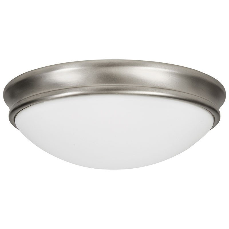 Access - 20724LEDDLP-BS/OPL - LED Flush Mount - Atom - Brushed Steel