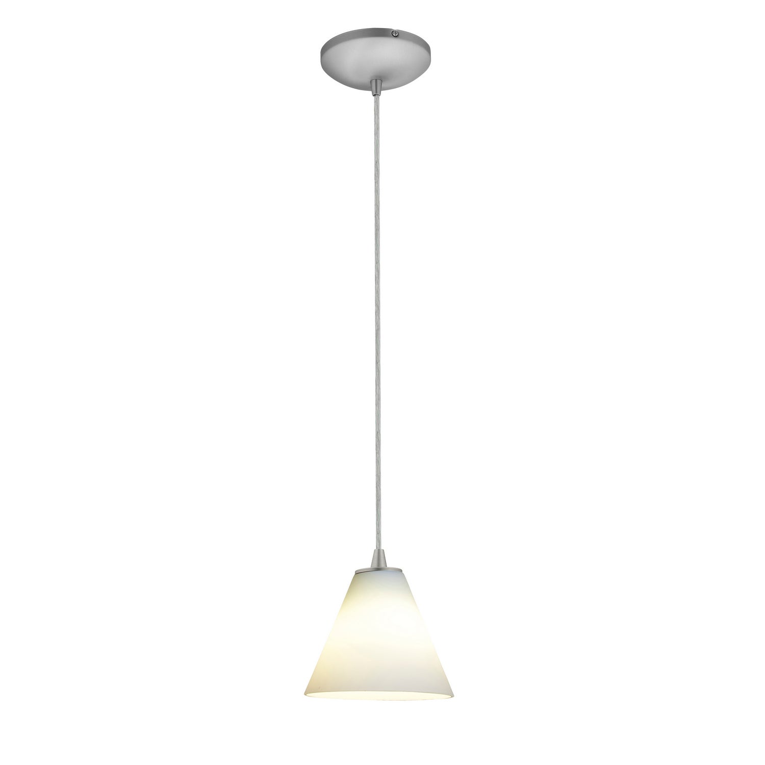 Access - 28004-3C-BS/WHT - LED Pendant - Martini - Brushed Steel