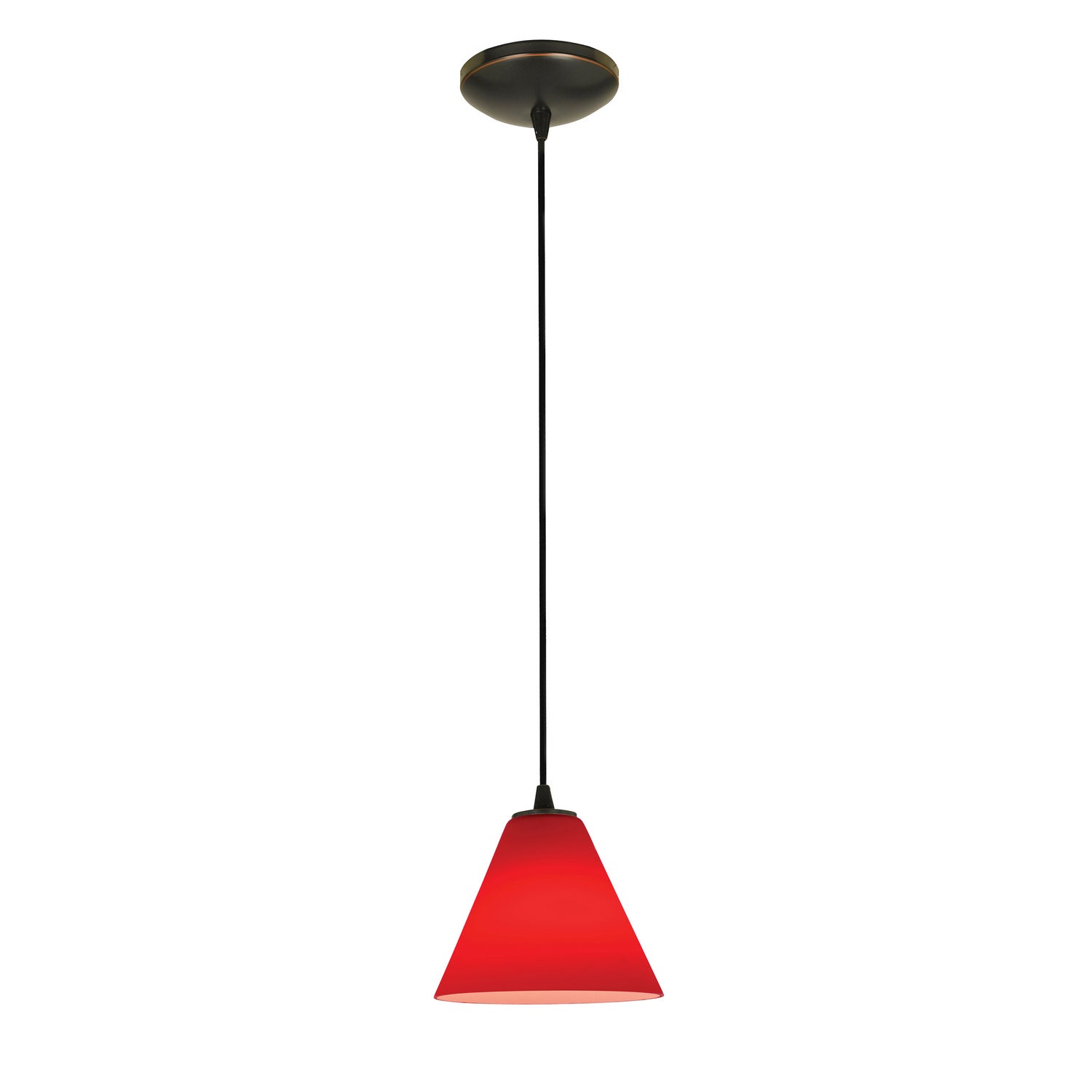 Access - 28004-3C-ORB/RED - LED Pendant - Martini - Oil Rubbed Bronze