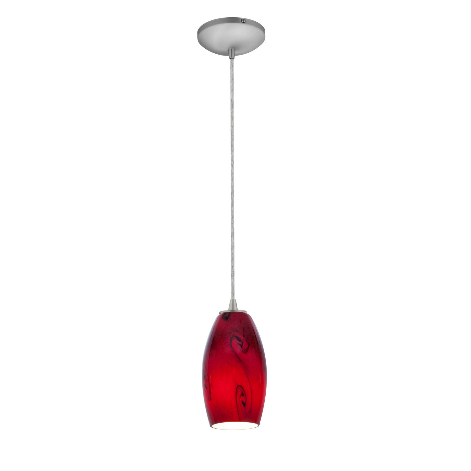 Access - 28011-3C-BS/RUSKY - LED Pendant - Merlot - Brushed Steel