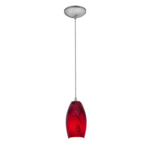 Access - 28011-3C-BS/RUSKY - LED Pendant - Merlot - Brushed Steel