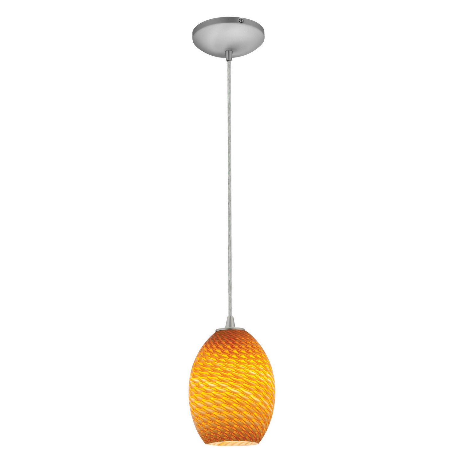 Access - 28023-3C-BS/AMBFB - LED Pendant - Brandy FireBird - Brushed Steel