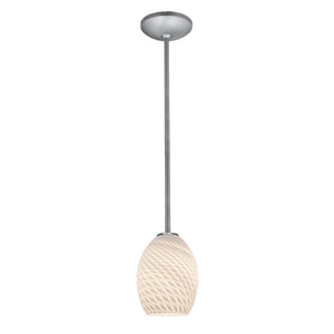 Access - 28023-3R-BS/WHTFB - LED Pendant - Brandy FireBird - Brushed Steel