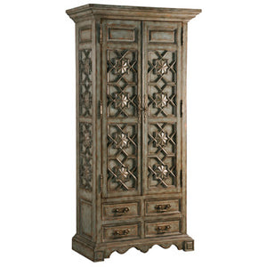 Ambella Home - 06689-820-002 - Cabinet - Medallion - Antique Red