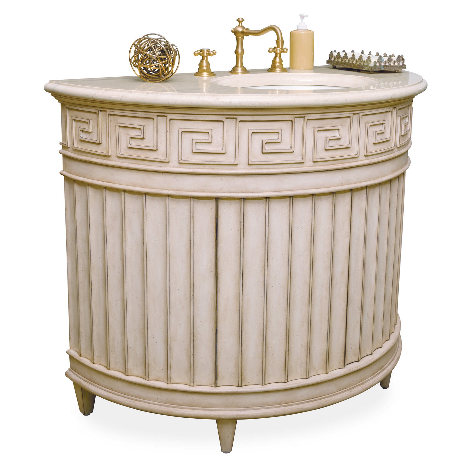 Ambella Home - 06801-110-411 - Sink Chest - Fluted