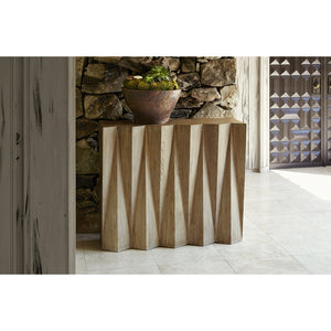 Ambella Home - 12576-850-001 - Console Table - Accordion - White Oak