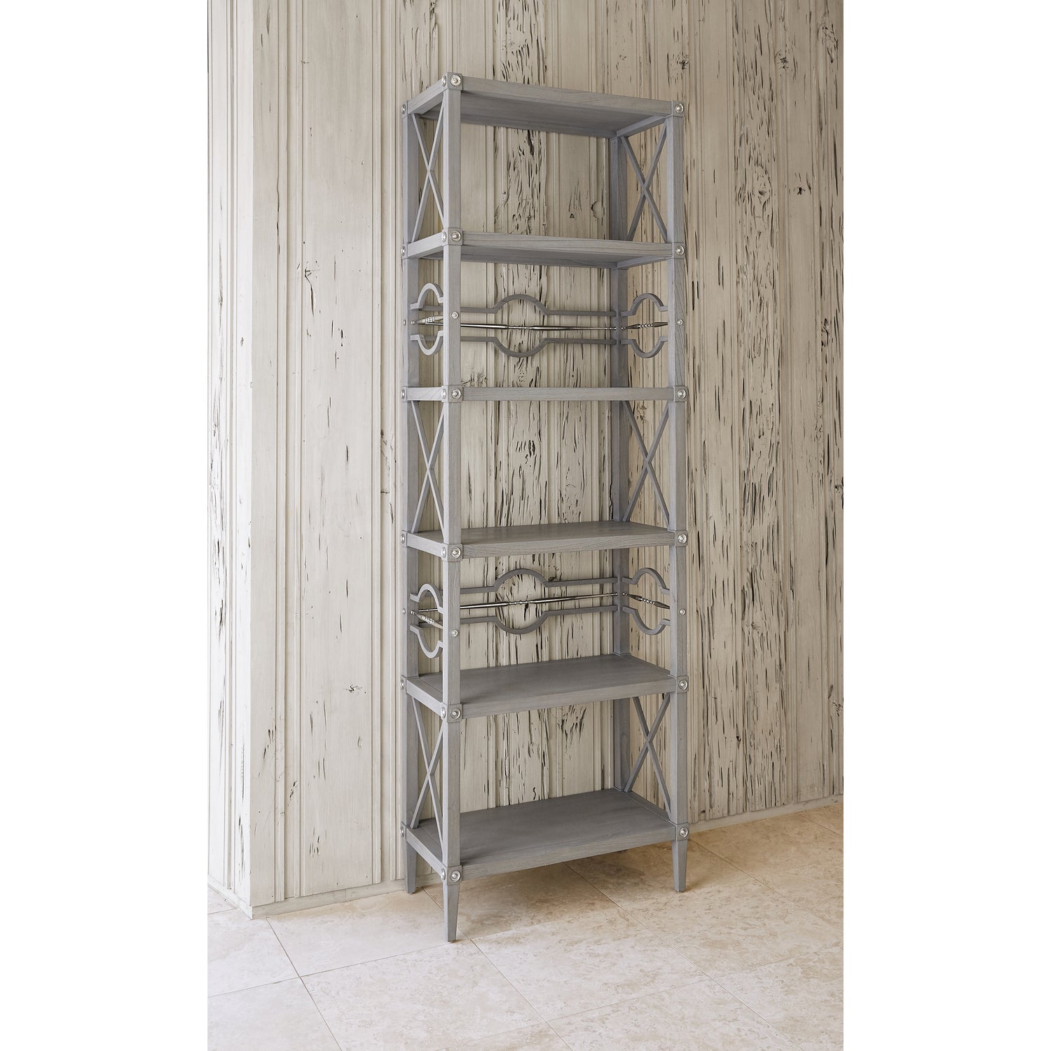 Ambella Home - 17554-800-002 - Etagere - Spindle - Weathered Grey