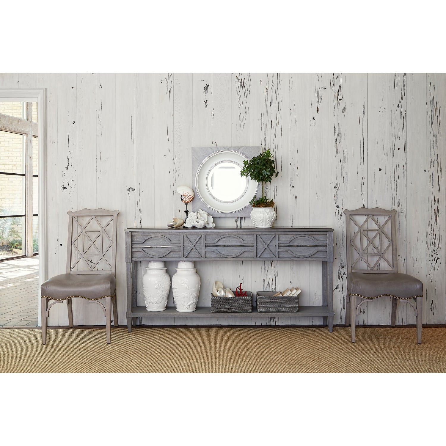 Ambella Home - 17554-850-002 - Console - Spindle - Weathered Grey