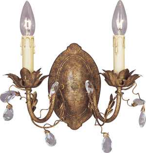 Maxim - 2857EG - Two Light Wall Sconce - Elegante - Etruscan Gold