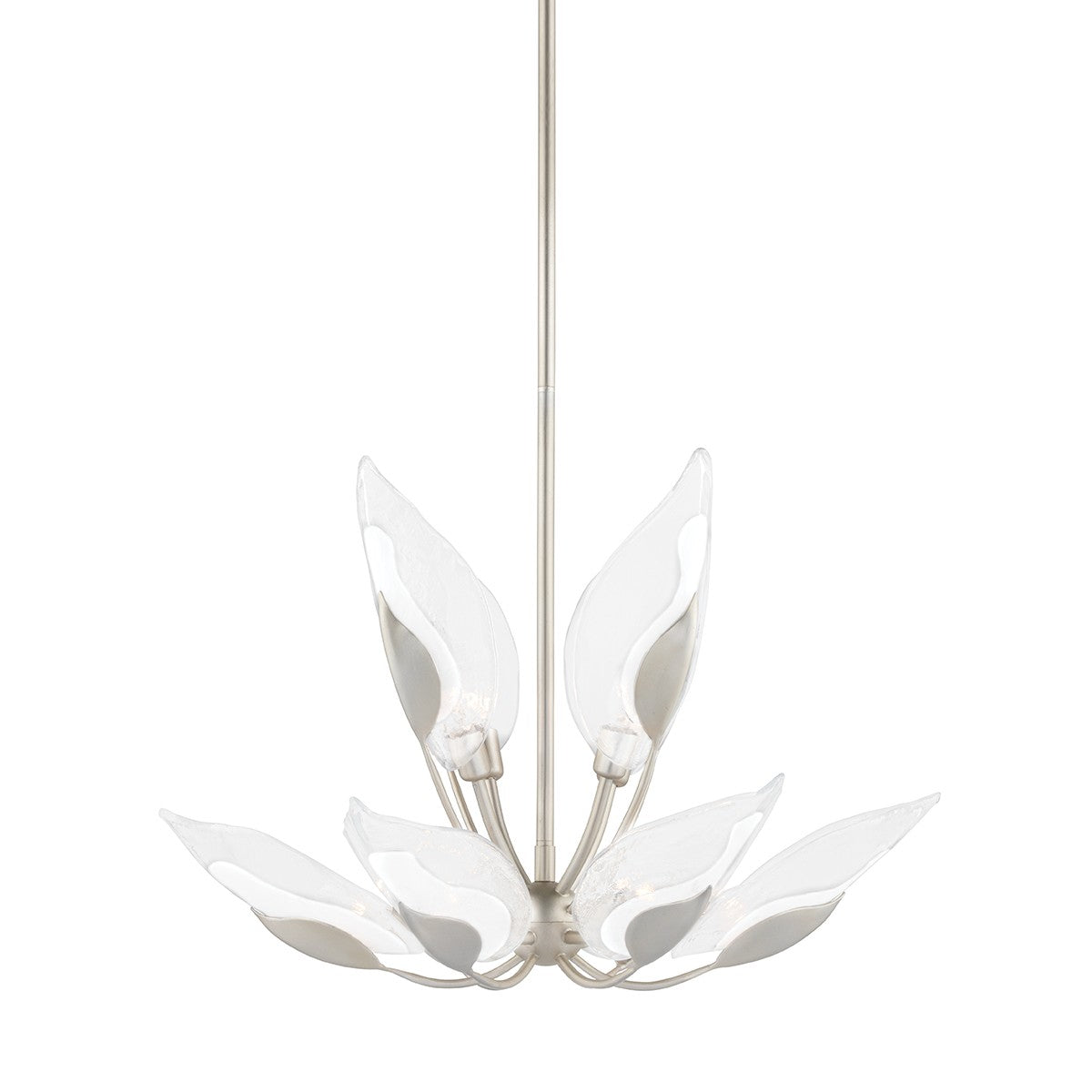 Hudson Valley - 4829-SL - Ten Light Chandelier - Blossom - Silver Leaf