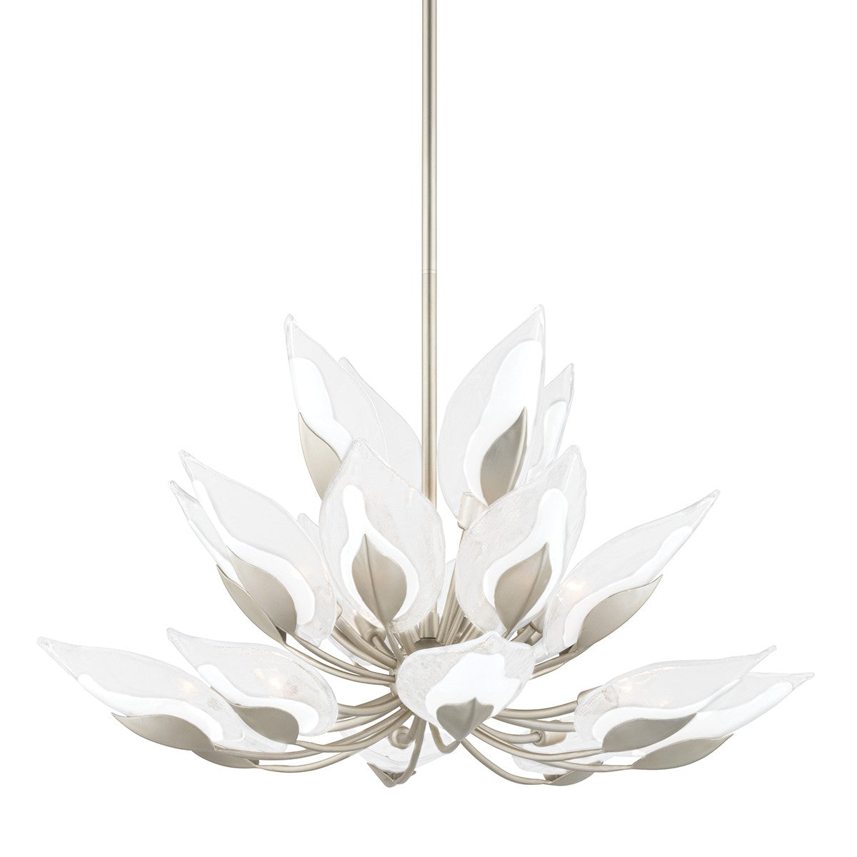 Hudson Valley - 4840-SL - 20 Light Chandelier - Blossom - Silver Leaf