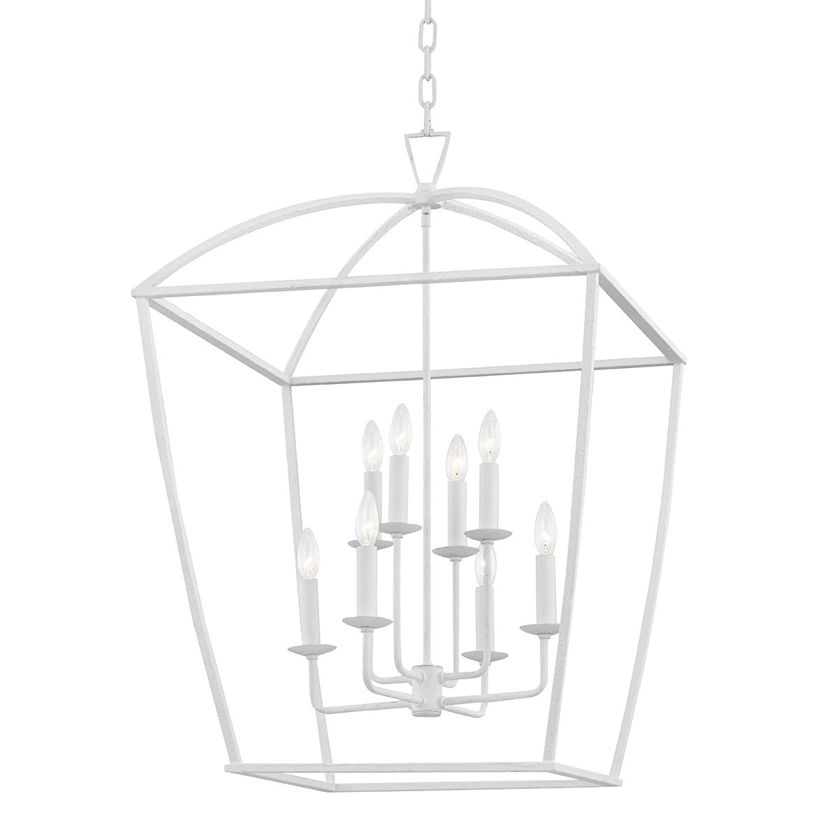 Hudson Valley - 8324-WP - Eight Light Pendant - Bryant - White Plaster