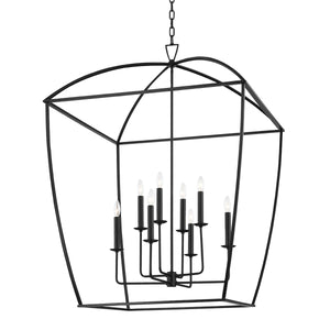 Hudson Valley - 8334-AI - Eight Light Pendant - Bryant - Aged Iron