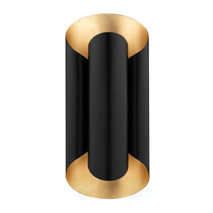 Hudson Valley - 8500-GL/BK - Two Light Wall Sconce - Banks - Gold Leaf/Black