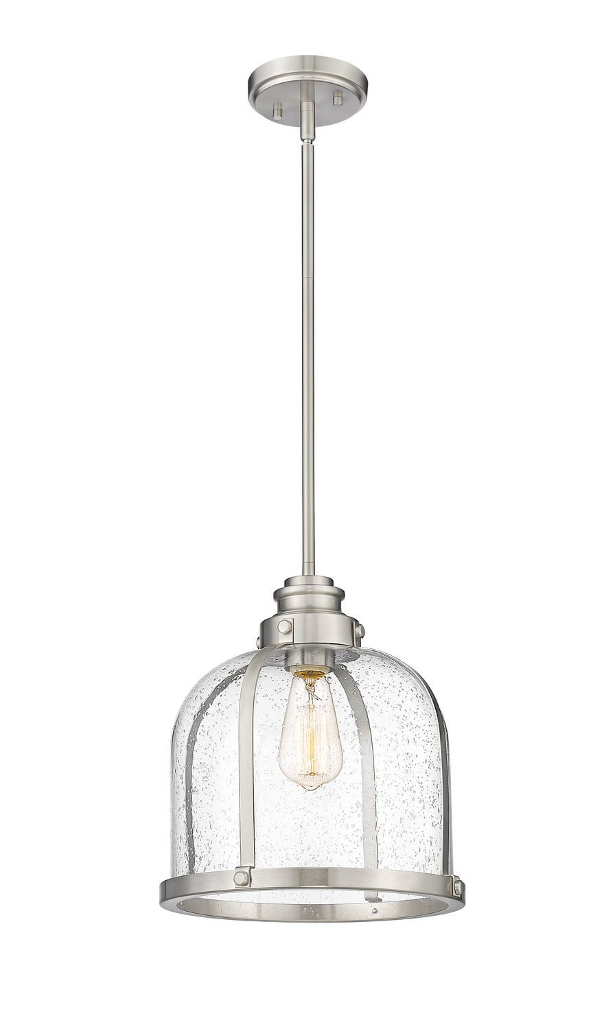 Z-Lite - 337P12BN - One Light Pendant - Burren - Brushed Nickel