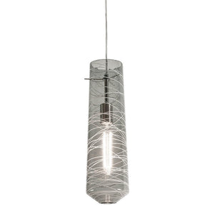 AFX Lighting - SPP05MBSNSM - One Light Pendant - Spun - Satin Nickel