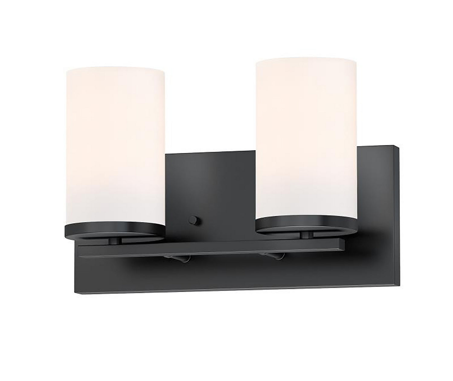 Maxim - 10282SWBK - Two Light Bath Vanity - Lateral - Black