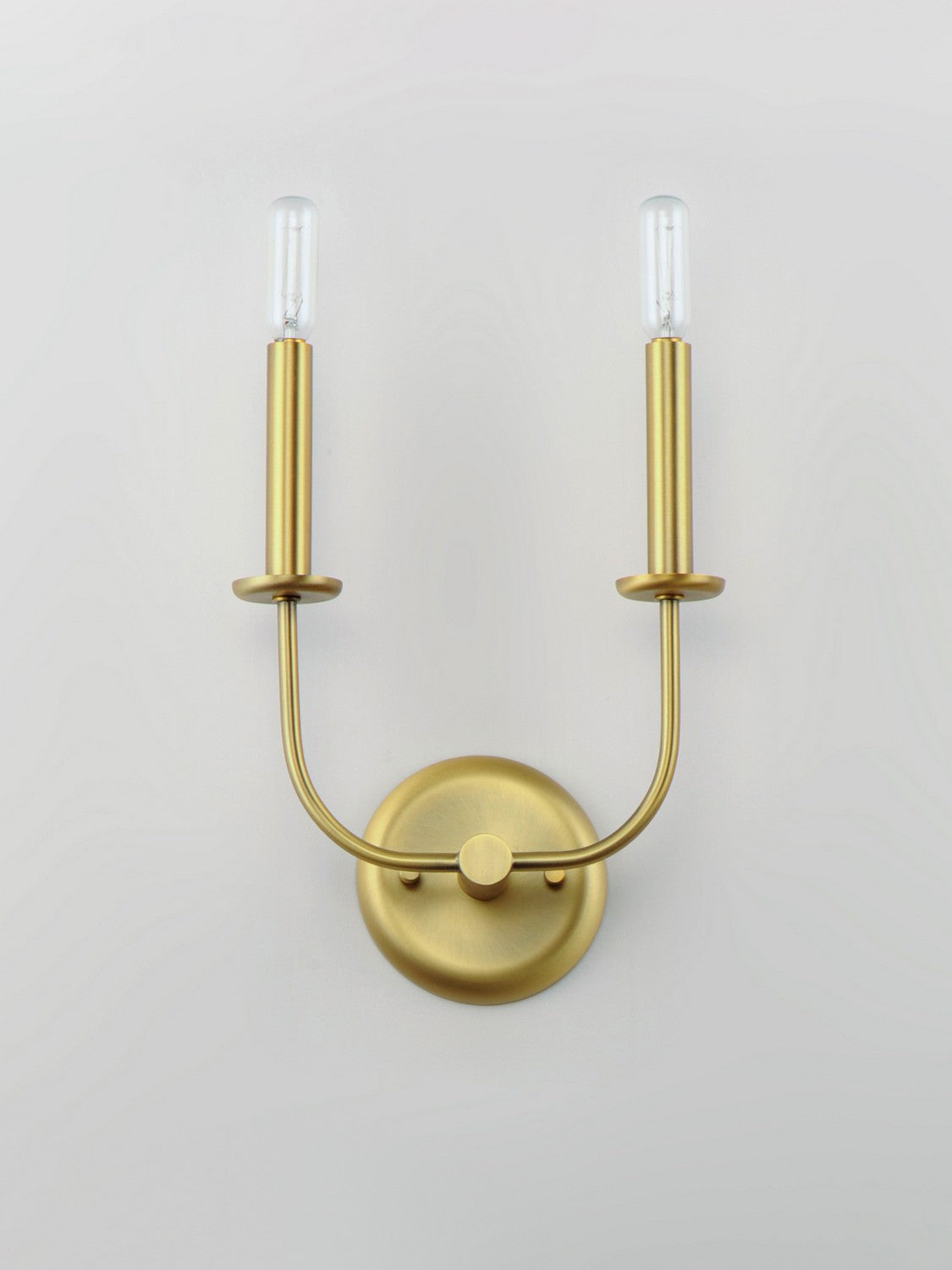 Maxim - 10322SBR - Two Light Wall Sconce - Wesley - Satin Brass