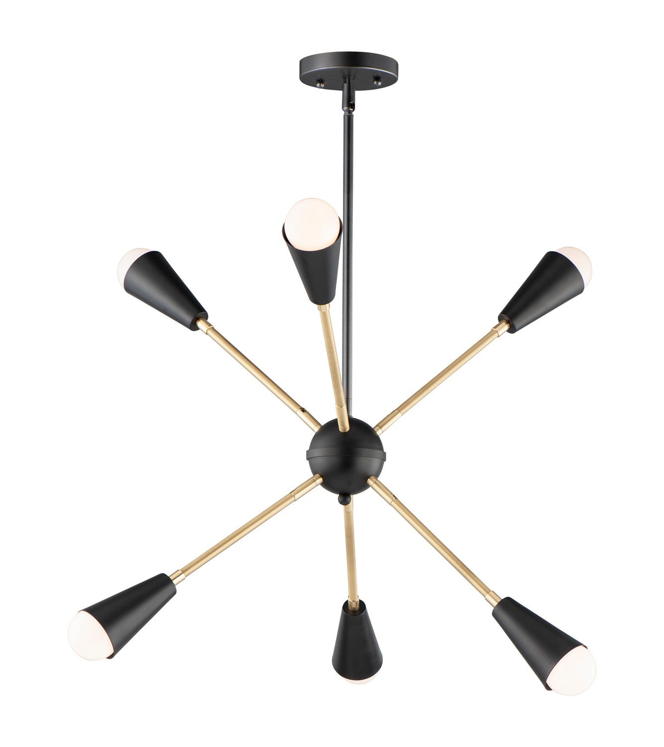 Maxim - 11266BKSBR/BUL - LED Pendant - Lovell - Black / Satin Brass