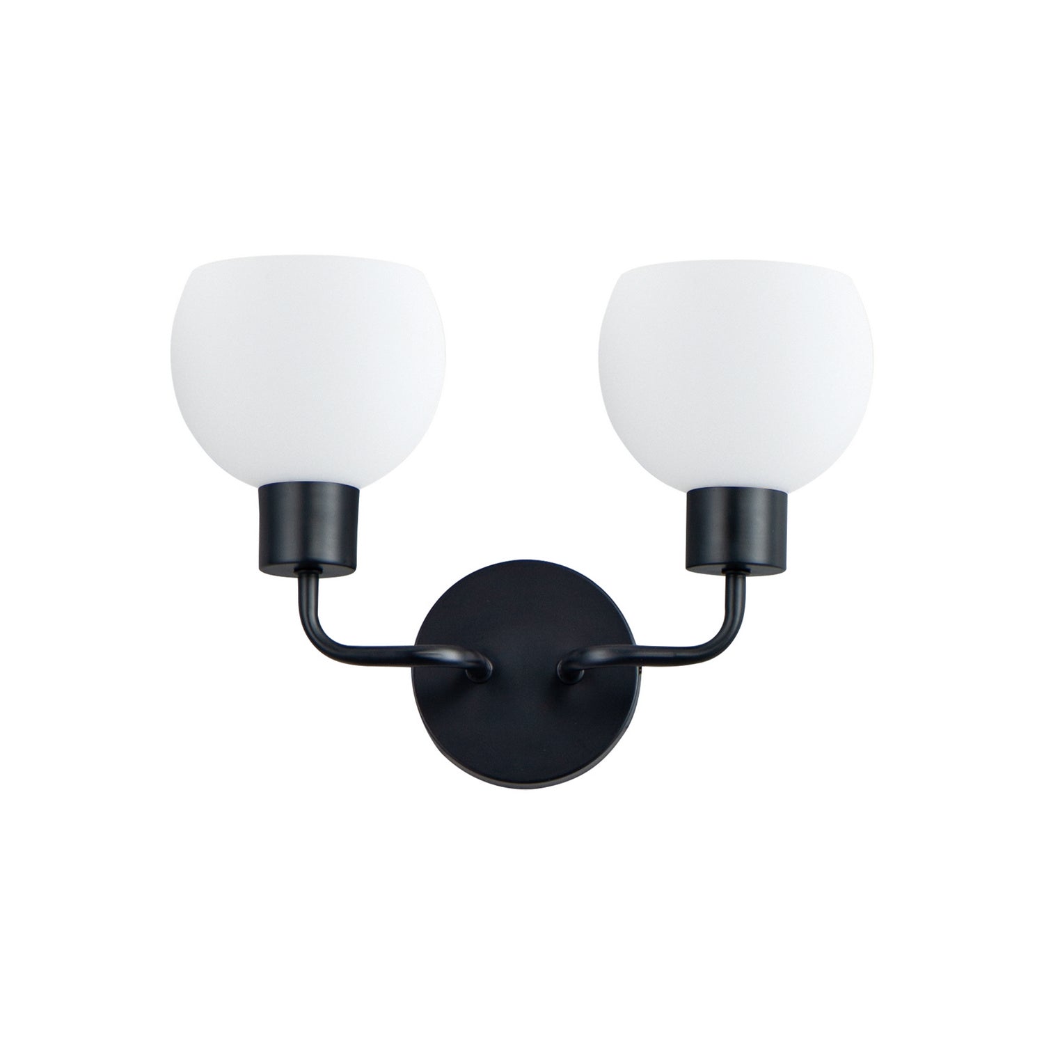 Maxim - 11272SWBK - Two Light Wall Sconce - Coraline - Black