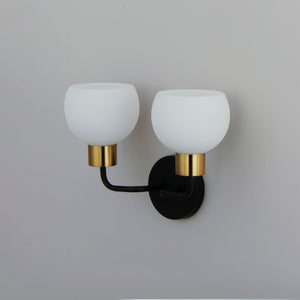 Maxim - 11272SWBZSBR - Two Light Wall Sconce - Coraline - Bronze / Satin Brass