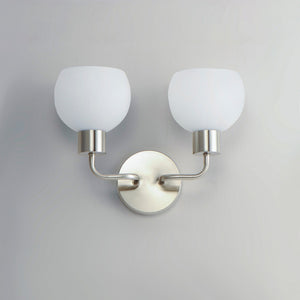 Maxim - 11272SWSN - Two Light Wall Sconce - Coraline - Satin Nickel