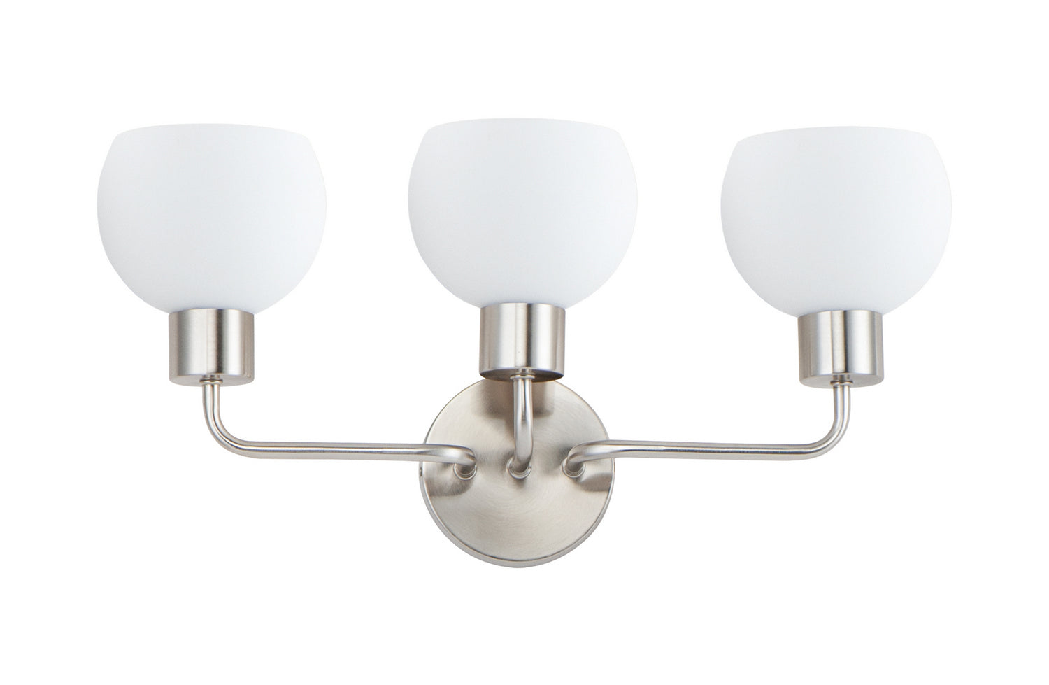 Maxim - 11273SWSN - Three Light Bath Vanity - Coraline - Satin Nickel