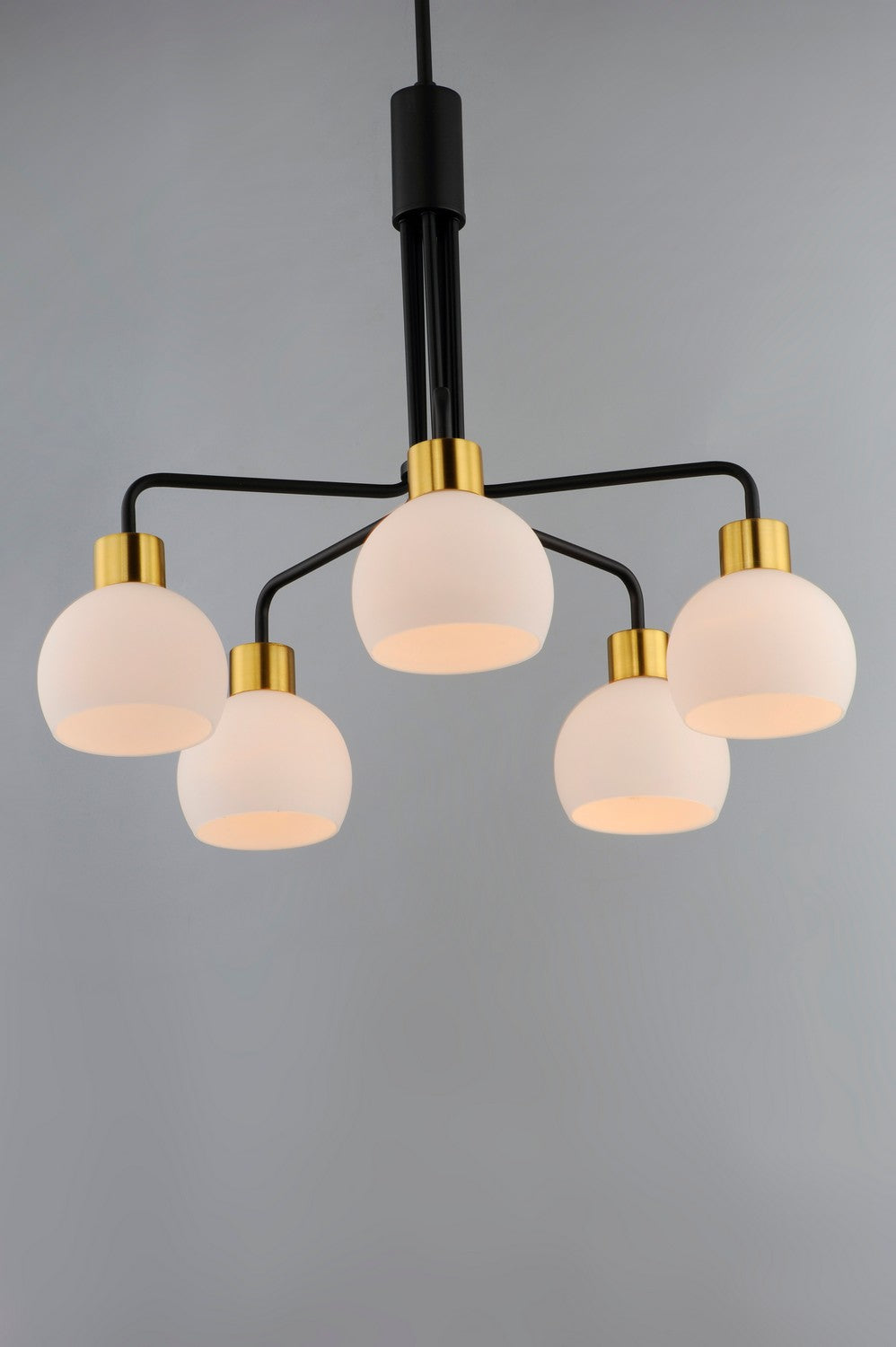 Maxim - 11277SWBZSBR - Five Light Chandelier - Coraline - Bronze / Satin Brass