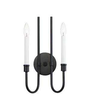 Maxim - 11282BK - Two Light Wall Sconce - Tux - Black