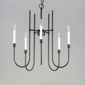 Maxim - 11285BK - Five Light Chandelier - Tux - Black