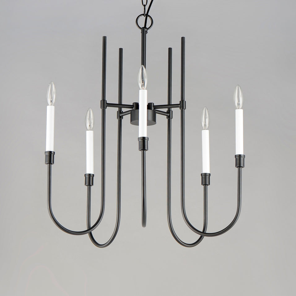 Maxim - 11285BK - Five Light Chandelier - Tux - Black