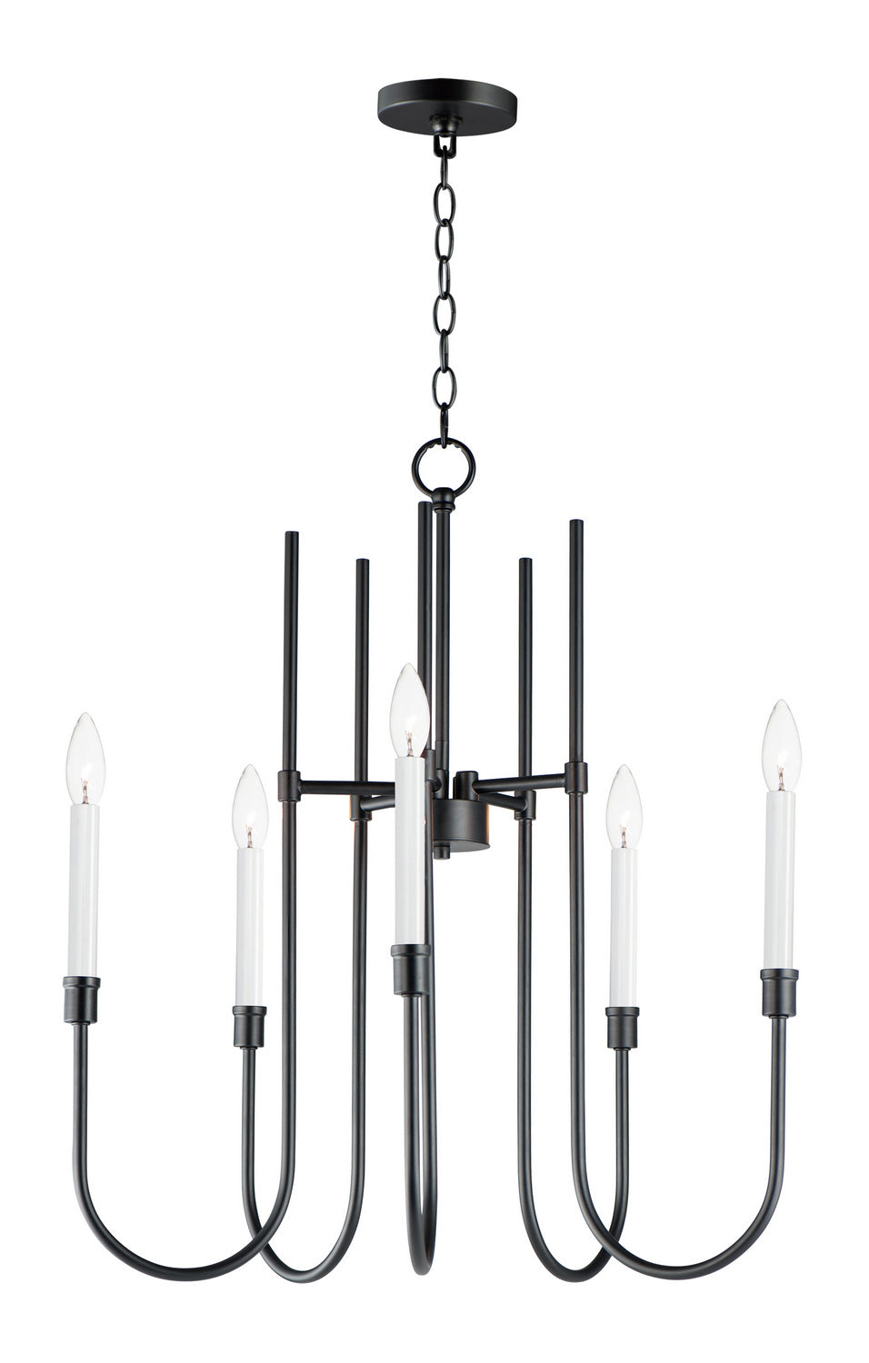 Maxim - 11285BK - Five Light Chandelier - Tux - Black