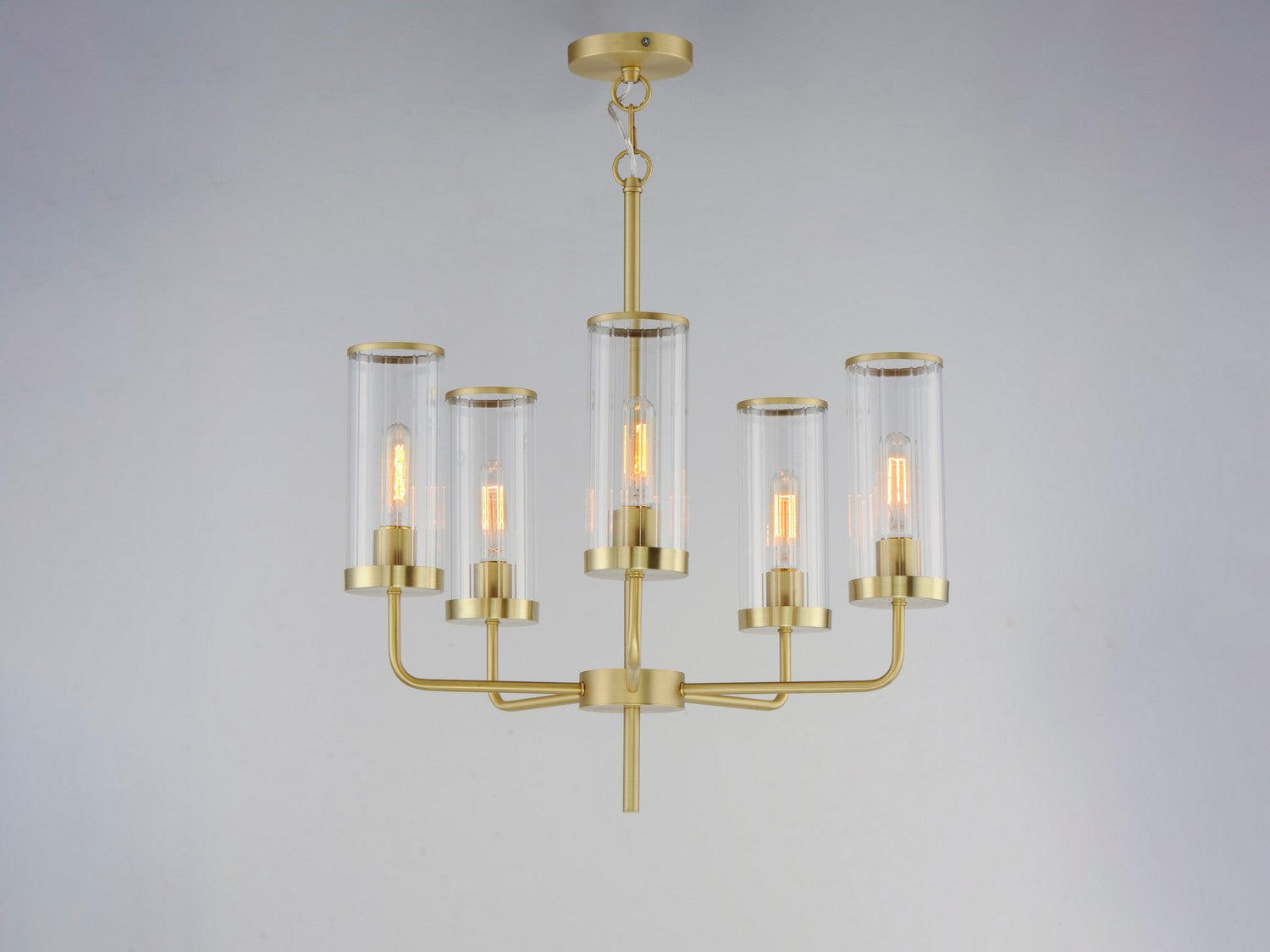 Maxim - 11475CRSBR - Five Light Chandelier - Crosby - Satin Brass