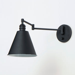 Maxim - 12220BK - One Light Wall Sconce - Library - Black