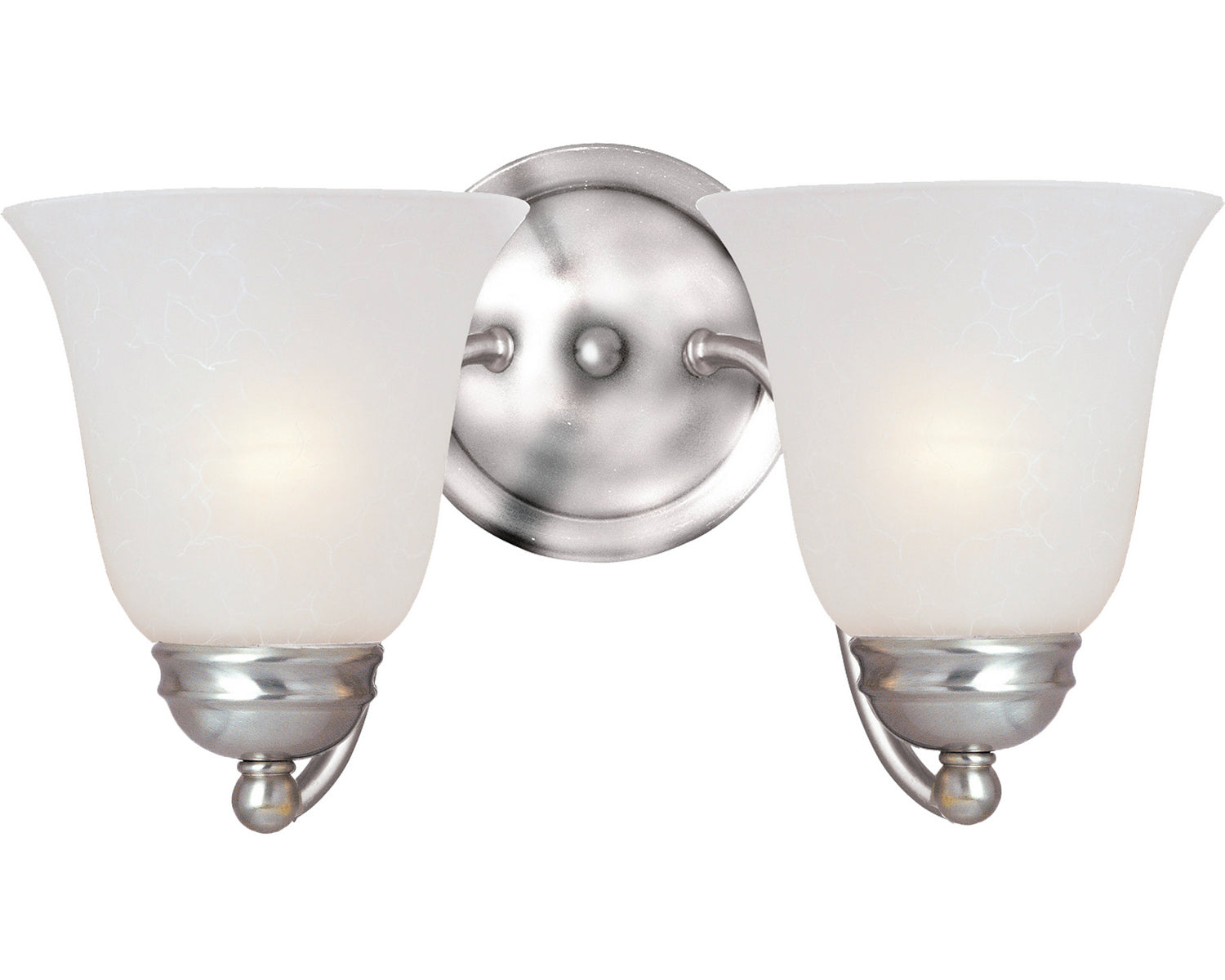 Maxim - 2121FTSN - Two Light Wall Sconce - Basix - Satin Nickel