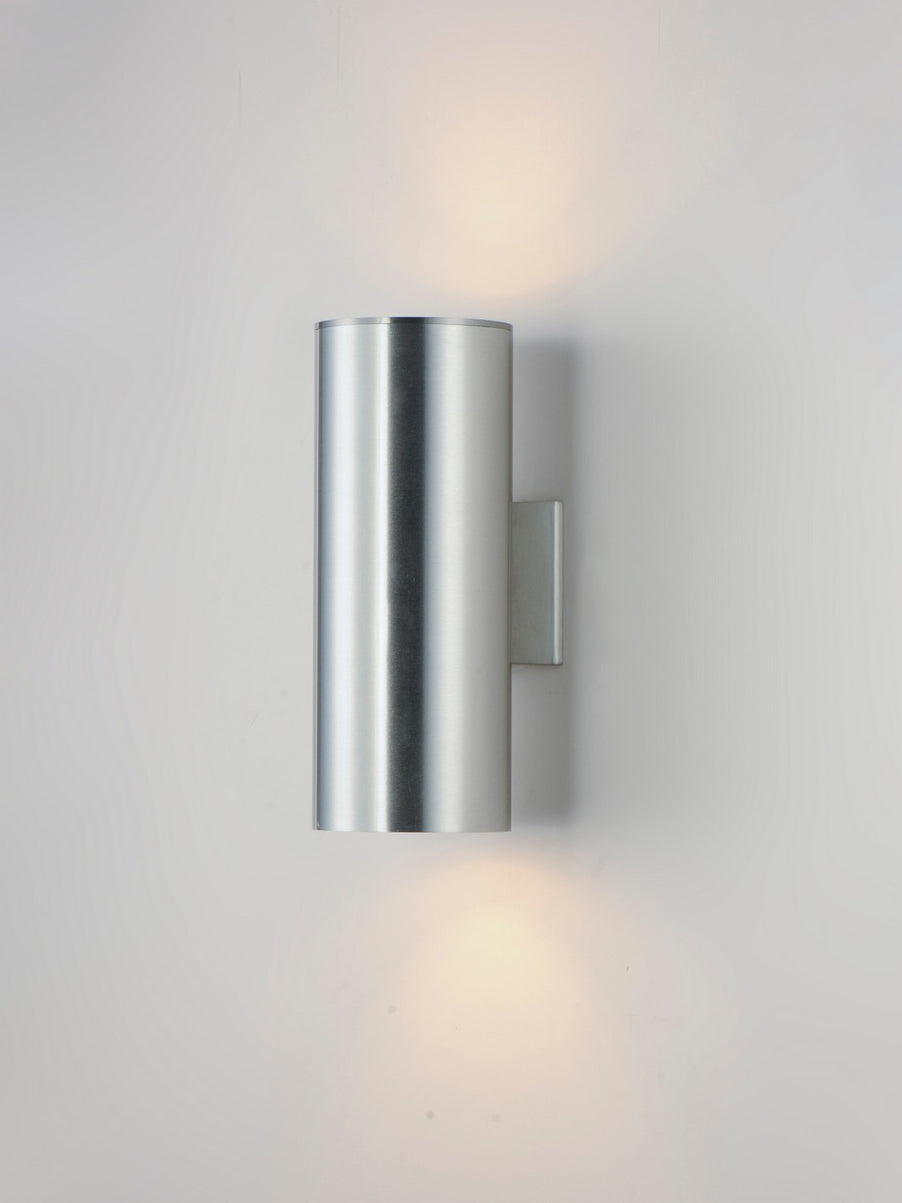 Maxim - 26103AL - Two Light Outdoor Wall Lantern - Outpost - Brushed Aluminum