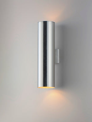 Maxim - 26105AL - Two Light Outdoor Wall Lantern - Outpost - Brushed Aluminum