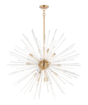 Maxim - 28666CLSBR - 16 Light Pendant - Polaris - Satin Brass