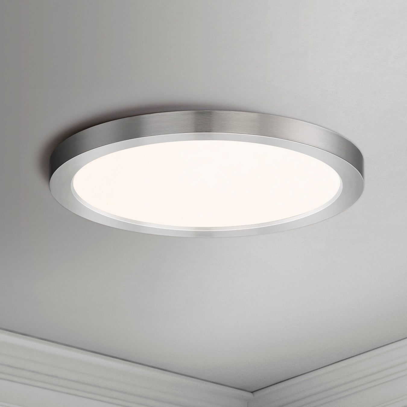 Maxim - 57694WTSN - LED Flush Mount - Chip - Satin Nickel