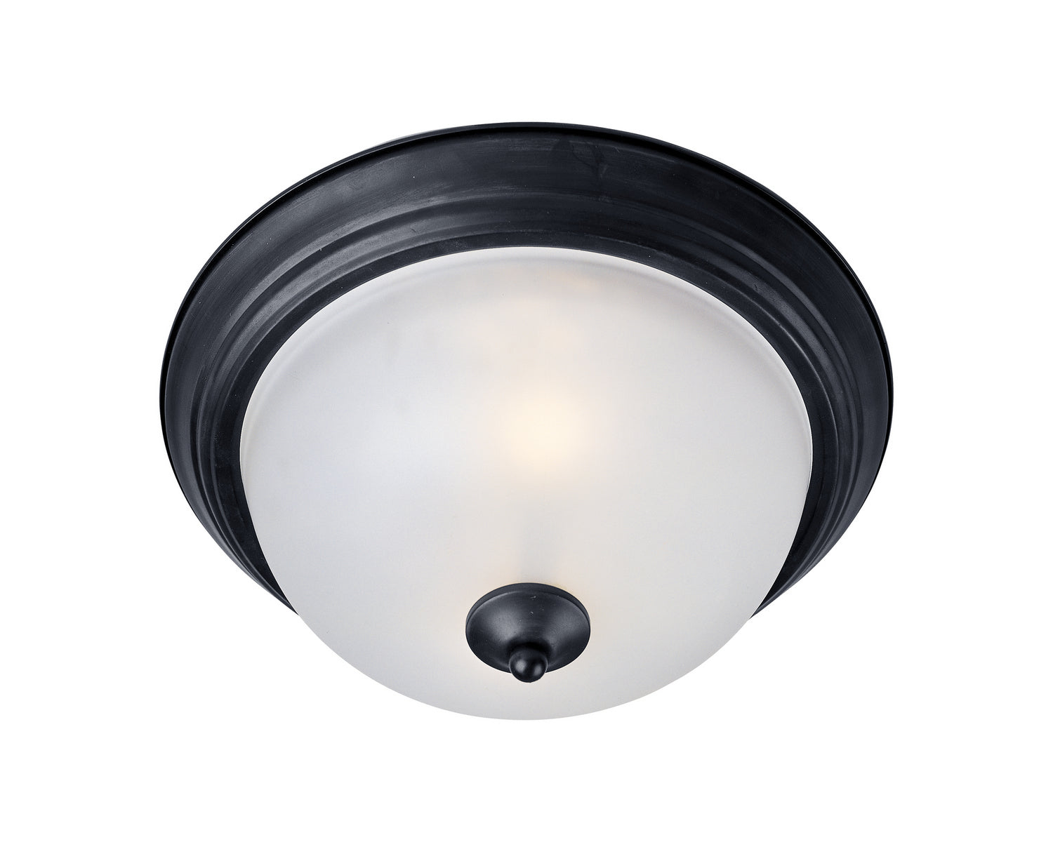 Maxim - 5840FTBK - One Light Flush Mount - Essentials - 584x - Black