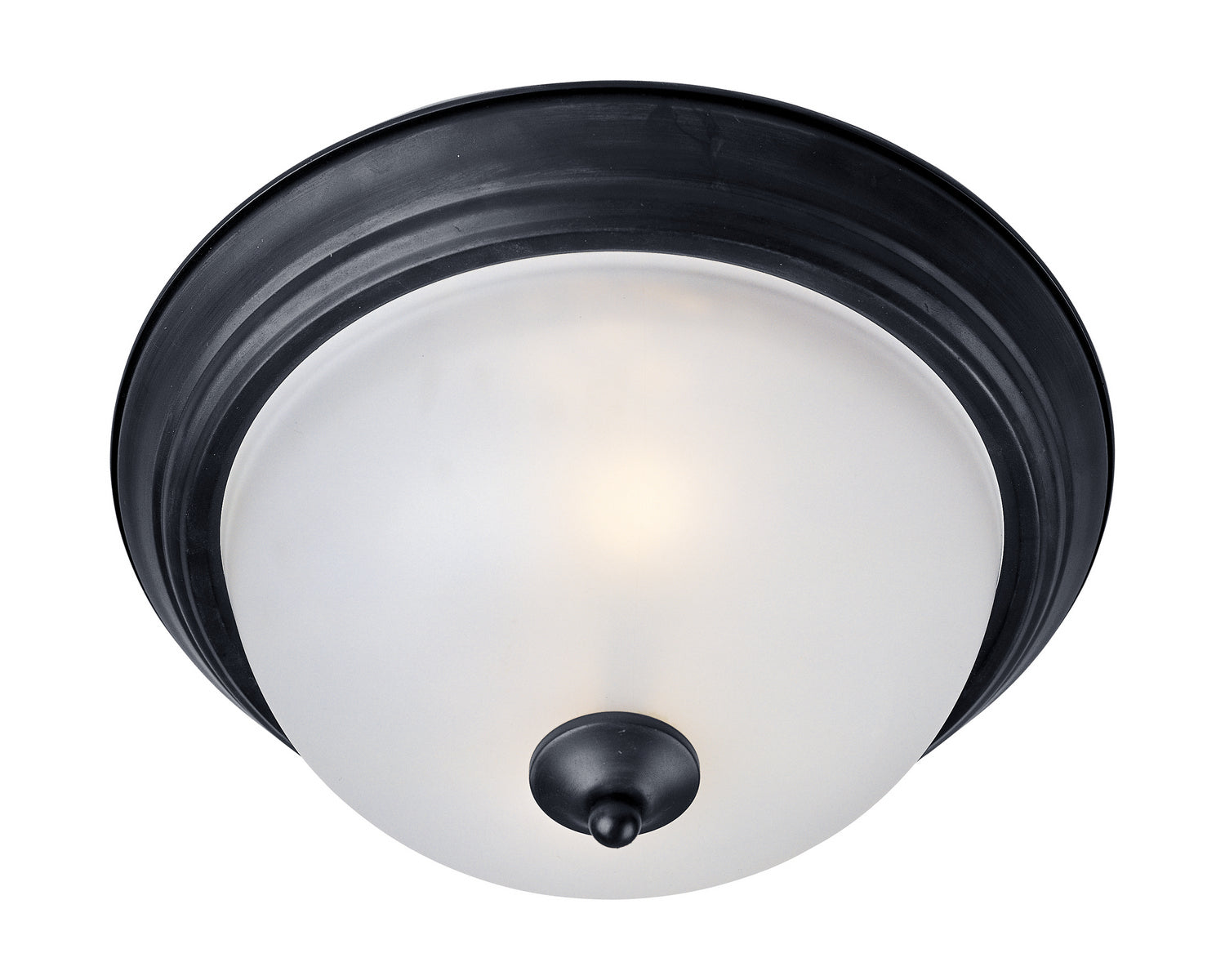 Maxim - 5842FTBK - Three Light Flush Mount - Essentials - 584x - Black