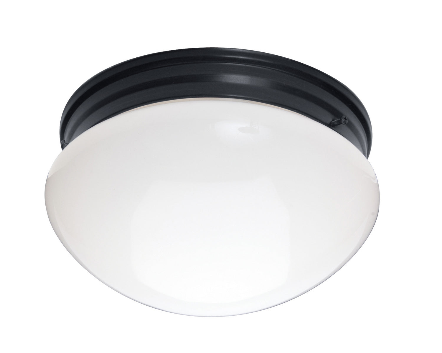 Maxim - 5881WTBK - Two Light Flush Mount - Essentials - 588x - Black