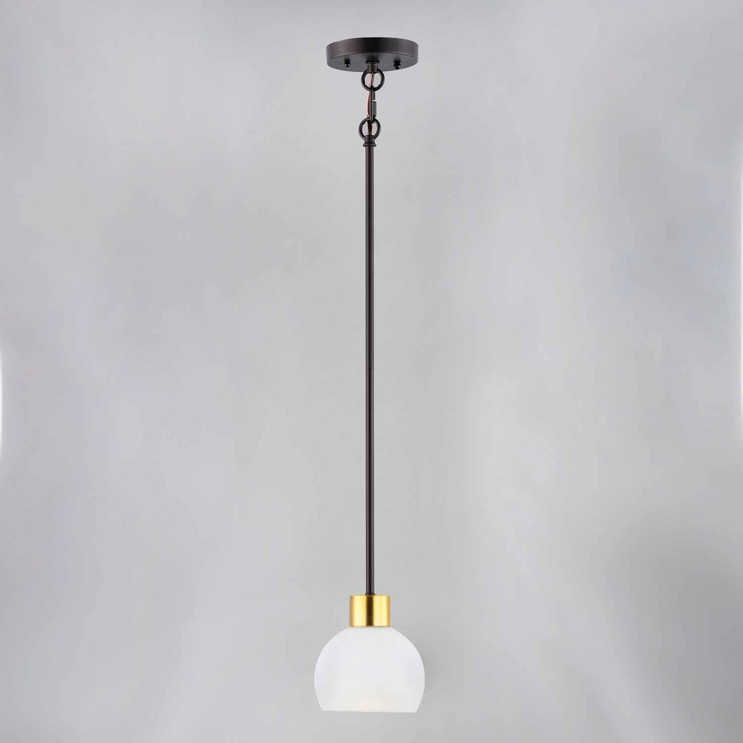 Maxim - 91270SWBZSBR - One Light Mini Pendant - Coraline - Bronze / Satin Brass