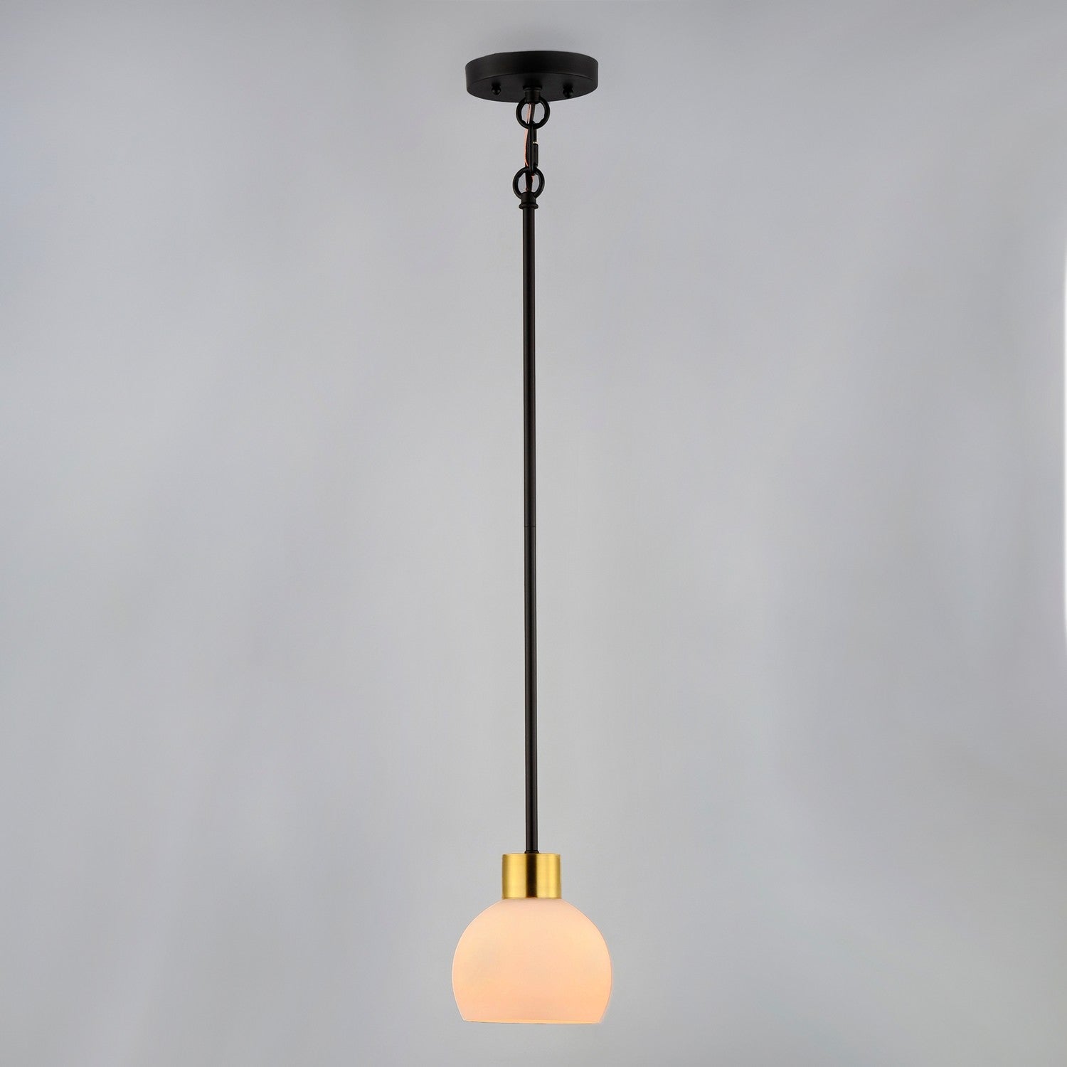 Maxim - 91270SWBZSBR - One Light Mini Pendant - Coraline - Bronze / Satin Brass