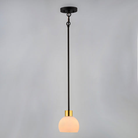 Maxim - 91270SWBZSBR - One Light Mini Pendant - Coraline - Bronze / Satin Brass