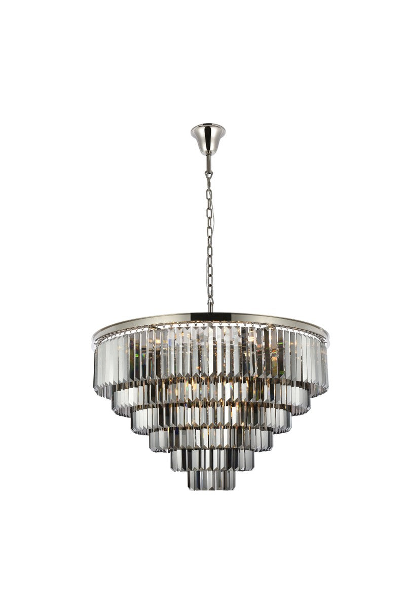 Elegant Lighting - 1231D44PN-SS/RC - 33 Light Chandelier - Sydney - Polished Nickel